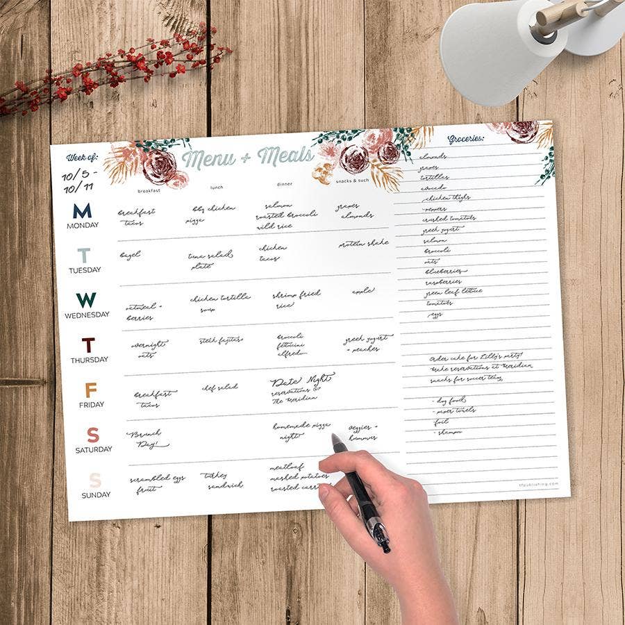 Weekly Meal Planning Pad (open dated)