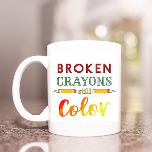 Broken Crayons Mug