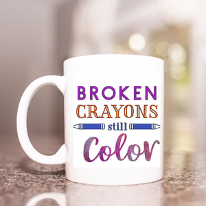 Broken Crayons Mug