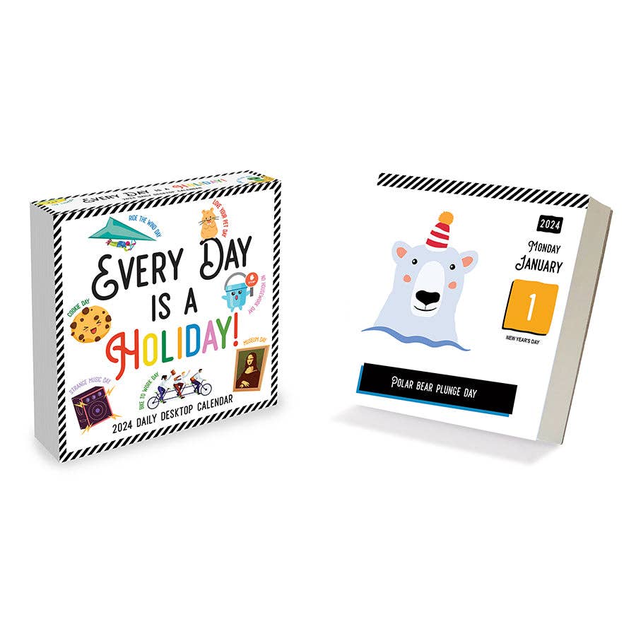 2024 Every Day's A Holiday Daily Desktop Calendar